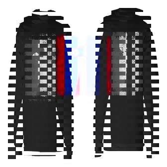 Slovenia Thailand Half Flag Slovenian Thai Roots Long Sleeve T-Shirt | Mazezy