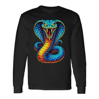 Snake Lover Cobra Long Sleeve T-Shirt - Monsterry