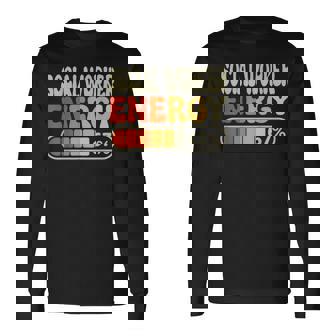 Social Worker Energy 67 Percent Job Title Humor Long Sleeve T-Shirt | Seseable FR