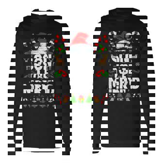 Soon To Be Merry'd Engaged Christmas Squad Couples Fiance Long Sleeve T-Shirt | Seseable CA