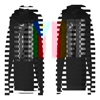 South Sudan Germany Half Flag South Sudanese German Heritage Long Sleeve T-Shirt | Mazezy