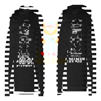 South Sudanese Flag Teddy Bear I Love South Sudan Long Sleeve T-Shirt | Mazezy