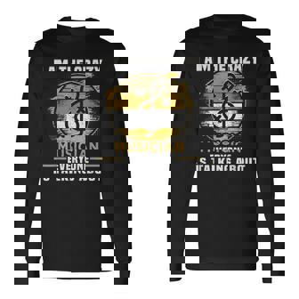 Soy El Músico Loco Dj Productor De Música De Cumpleaños Camiseta de manga larga - Regaloses