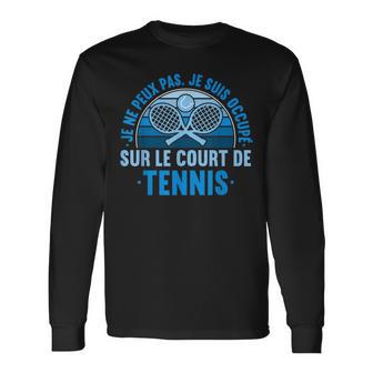 Sport Joueur Tennis Drôle Cadeau Humour Tennis T-shirt à manches longues - Cadeauxyz