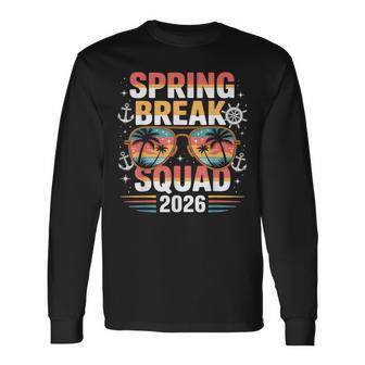 Spring Break Squad 2026 Cruise Vacation Sunglasses Beach Long Sleeve T-Shirt - Thegiftio