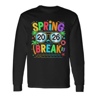 Spring Break Squad Vintage 2026 Florida Cool Sunglasses Long Sleeve T-Shirt | Mazezy
