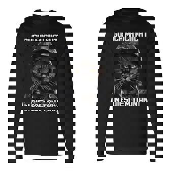 Spruch Katze Geschenk I Guck Mich Nicht In Diesem Ton An Langarmshirts - Geschenkecke