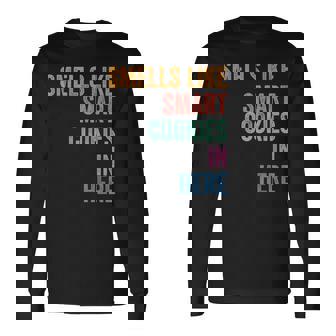 Staar State Testing Day Motivation Smells Like Smark Cookies Long Sleeve T-Shirt - Seseable