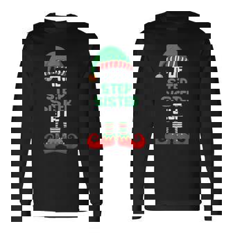 The Step-Sister Elf Shirt Matching Family Christmas Pajama Long Sleeve T-Shirt | Mazezy