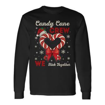 We Stick Together Candy Cane Family Matching Pj Long Sleeve T-Shirt - Thegiftio UK