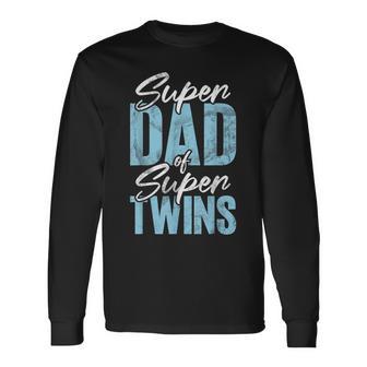 Super Papà Diuper Twins Twin Dad Maglietta a maniche lunghe - Novitaregali
