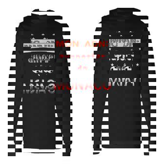 Supporter Monaco Humour Foot Monégasque T-shirt à manches longues - Cadeauxyz