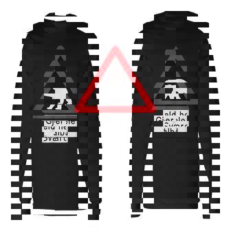 Svalbard ホッキョクグマ サイン 長袖Tシャツ - Kawaiitshirt