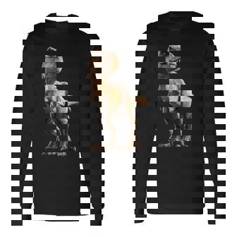 T-レックス ティラノサウルス・レックス 恐竜 恐竜大好き ディノ 長袖Tシャツ - Kawaiitshirt