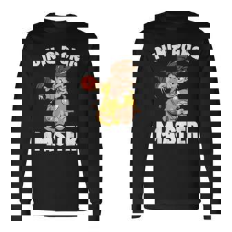 Table Tennis Ping Pong Master Table Tennis Player Long Sleeve T-Shirt | Mazezy