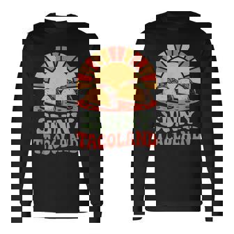 Taco Fiesta Sunshine Summer Vacation Avocado Margarita Long Sleeve T-Shirt | Mazezy