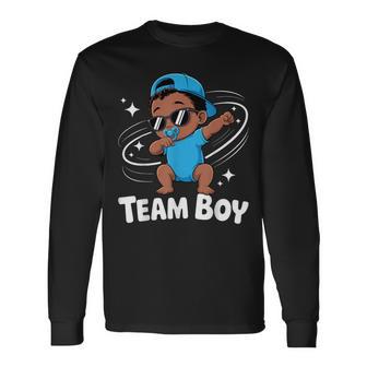 Team Boy Baby Announcement Gender Reveal Family Party Long Sleeve T-Shirt - Thegiftio UK