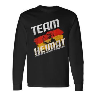 Team Heimat Heimatliebe Ist Keinerbrechen German Adler Langarmshirts - Seseable