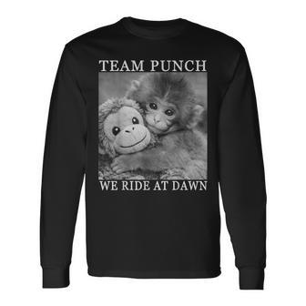 Team Punch The Monkey Long Sleeve T-Shirt - Thegiftio UK
