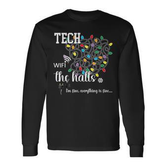 Technology Teacher Christmas Information Teacher STEM STEAM Long Sleeve T-Shirt | Mazezy