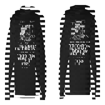 The Tempo Is What I Say It Is Drummer Long Sleeve T-Shirt | Seseable FR