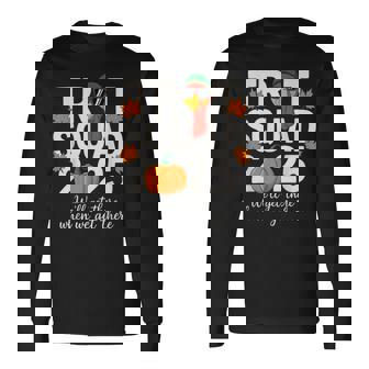 Thanksgiving Turkey Trot Squad 2025 Costume Turkey Trot Long Sleeve T-Shirt - Thegiftio