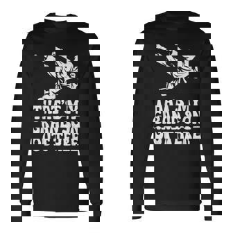 That's My Grandson Out There Proud Grandparent Martial Arts Long Sleeve T-Shirt | Mazezy