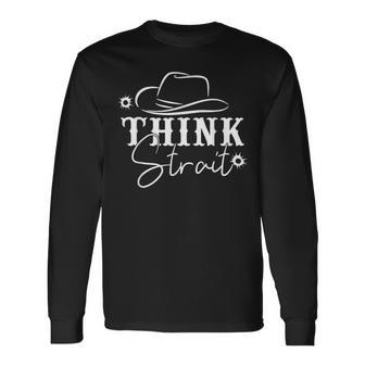 Think Strait Southern Country Western Long Sleeve T-Shirt - Thegiftio UK