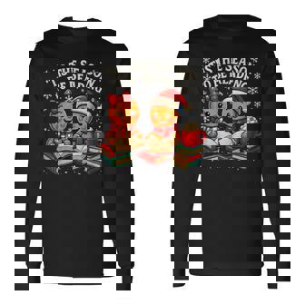 ’Tis The Season To Be Reading Book Lover Long Sleeve T-Shirt | Seseable FR