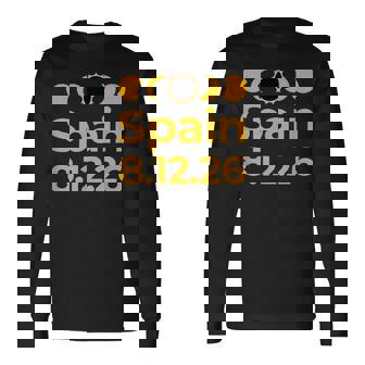 Total Solar Eclipse Spain Path Of Totality Tops & Stuff Long Sleeve T-Shirt | Mazezy