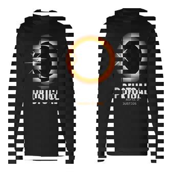 Totality Solar Eclipse Total Solar Eclipse Portugal 0826 Tank Top Long Sleeve T-Shirt | Mazezy