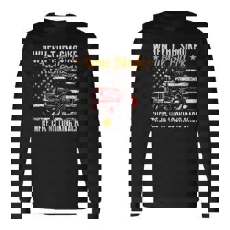 Tractor Pulling Power Smoke Turns Black Tractorpulling Usa Long Sleeve T-Shirt | Mazezy