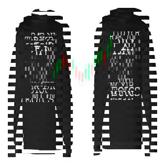 Trade Your Plan Not Your Emotions トレーディング投資家トレーダー株式証券取引所 長袖Tシャツ - Kawaiitshirt