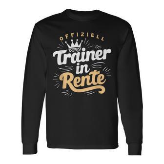 Trainer In Rente Abschied Ruhestand Lustig Fitness Langarmshirts - Geschenkecke