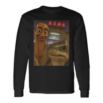 Tralalero Tralala & Tung Tung Sahur Italian Brainrot Long Sleeve T-Shirt - Thegiftio