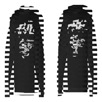 Trial Riders And Fans エクストリームモータースポーツライダー 長袖Tシャツ - Kawaiitshirt