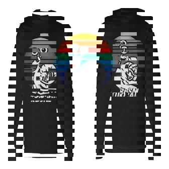 Turbo Snail Retro Rainbow Graphic Fun Art Long Sleeve T-Shirt | Mazezy