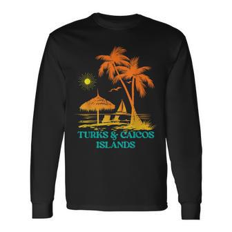 Turks & Caicos Islands Souvenirs Beach Vacation Trip Long Sleeve T-Shirt - Thegiftio