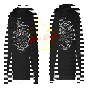 Twin Dad Club Dad Of Twins Skeleton Father's Day Long Sleeve T-Shirt | Mazezy