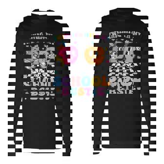 Twinning With My School Bestie Cute Matching Friend Twin Day Long Sleeve T-Shirt - Thegiftio