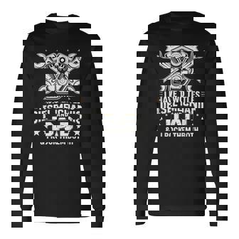 Have Two Titles Diesel Mechanic Dad Engineer Car Mechanic Long Sleeve T-Shirt | Mazezy