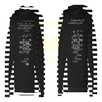 Uae エミレーツ パスポートカバー 長袖Tシャツ - Kawaiitshirt