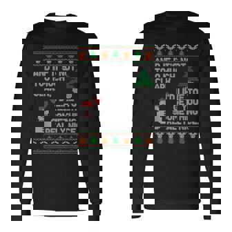 Ugly Christmas Sweater Winter Vacation Christmas Tree Long Sleeve T-Shirt - Thegiftio
