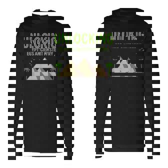 Unlock Secrets Of Pyramids Egypt Ancient Past Wonder Long Sleeve T-Shirt | Mazezy