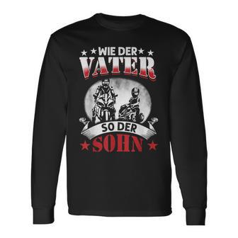 Vater Undohn Partnerlook Weihnachten Dad Geschenk Motorrad Langarmshirts - Geschenkecke