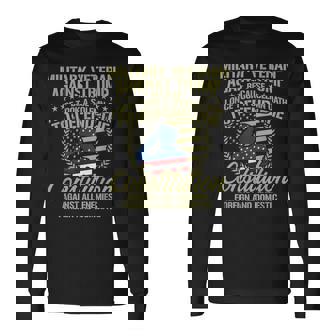 Veterans Against Trump Anti Trump Apparel Long Sleeve T-Shirt - Thegiftio