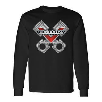 Victory Piston Style Long Sleeve T-Shirt - Thegiftio UK