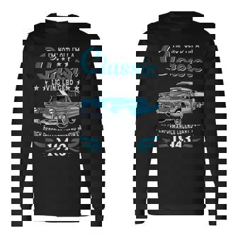 Vintage 1943 Birthday Classic Car For Legends Born In 1943 Tank Top Long Sleeve T-Shirt | Mazezy