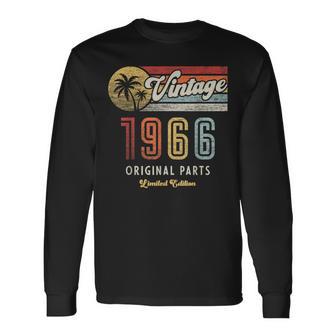 Vintage 1966 Original Piezas Palmas 60 Cumpleaños Camiseta de manga larga - Regaloses