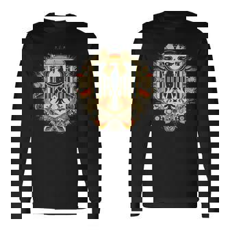 Vintage Bandiera Tedesca Fan Germania Bandiera Retro Aquila Maglietta a maniche lunghe - Novitaregali